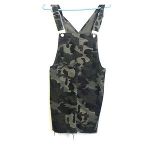 Camo overall dress